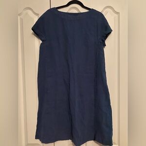 Seasalt Cornwall 100% Linen Navy Women's Midi Dress